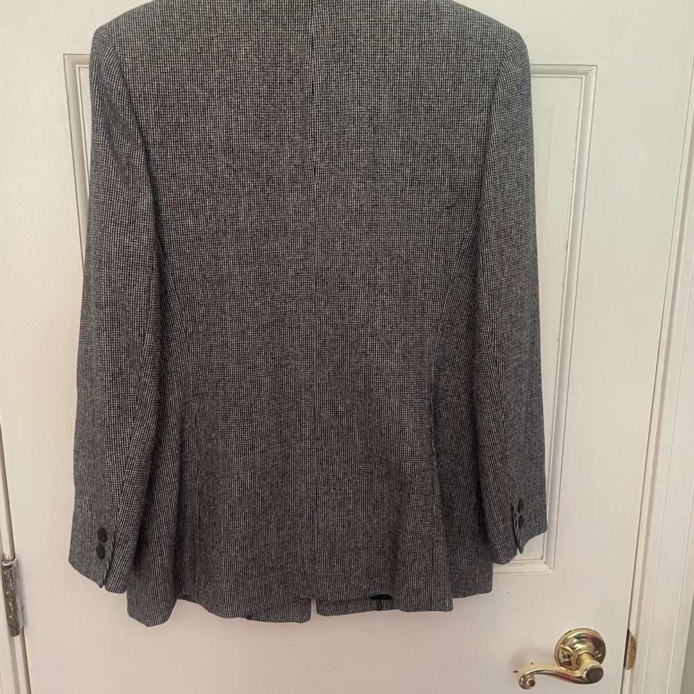 Pendleton Vintage One Button Tweed Blazer Gray/Bl… - image 7